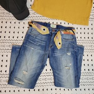 Current Elliott Distressed Slouch Jeans